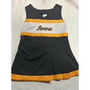 Iowa Hawkeyes Cheerleader Dress Black Gold Baby Cheerleader Outfit‎ 18 Month